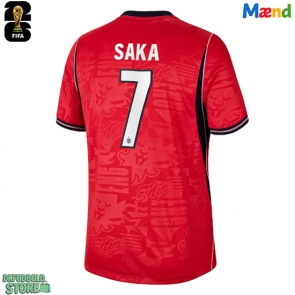 England Bukayo Saka #7 Replika Udebanetrøje VM 2026 Kortærmet